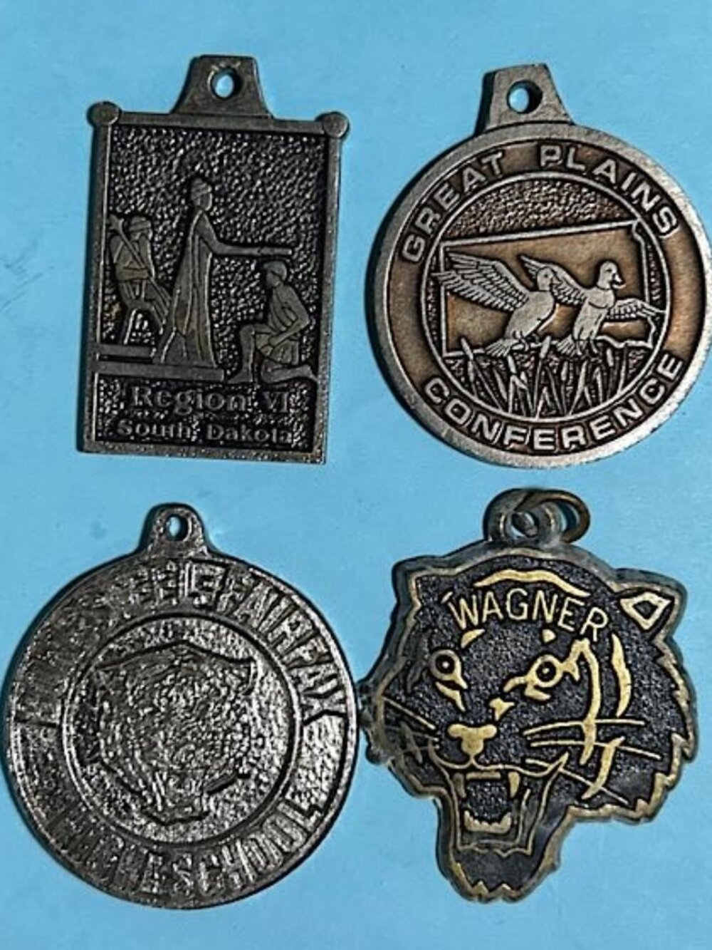 1990's South Dakota HS Sport Medals Track ,Bonesteel-Fairfax,Wagner,Reg VI +